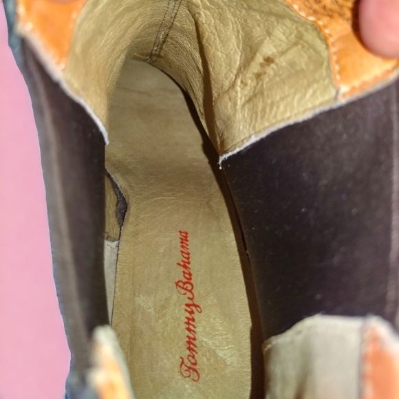 Tommy Bahama Calf Hair Ankle Booties Brown Size 10 - Picture 6 of 10